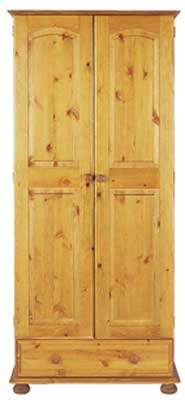 WARDROBE 2 DOOR 1 DRAWER LADIES DECORA