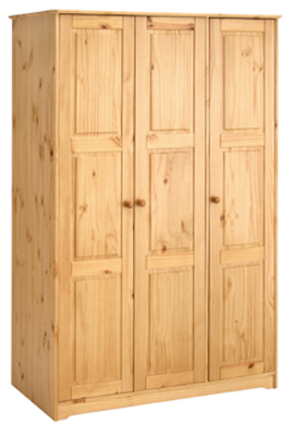 WARDROBE 3 DOOR ALL HANGING BALMORAL VALUE