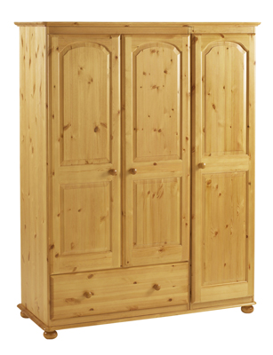 Wardrobe 3 Door With Drawer Extra Deep