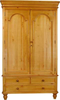 WARDROBE DOUBLE 2 DOOR 3 DRAWER ASCOT Pt4