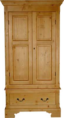 WARDROBE SINGLE 2 DOOR 1 DRAWER GROSVENOR