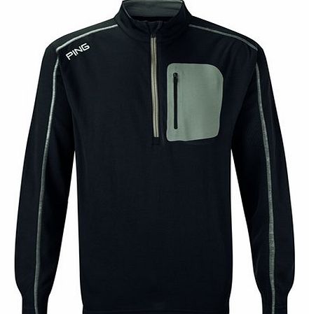 2014 Reagan Zip Neck Golf Pullover - Black - 3XL