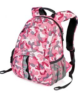 Pink Camo Rucksack