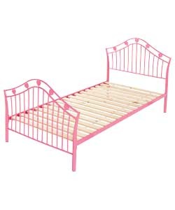 Hearts Single Bedstead with Trizone Mattress