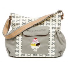 Norland Tote Bag - Gray Bows