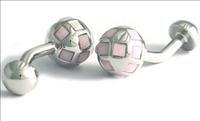 Pink Punk Stud Cufflinks by Babette Wasserman