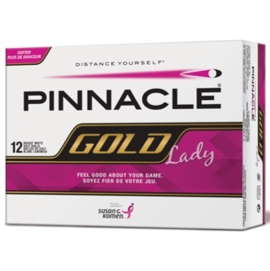 Gold Lady Golf Balls