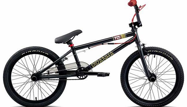 P125 20W Black and Red BMX Bike - Unisex