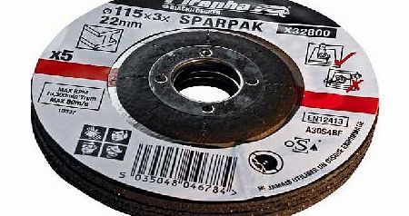 X32800 5 Piece 115mm Cutting Discs Set -