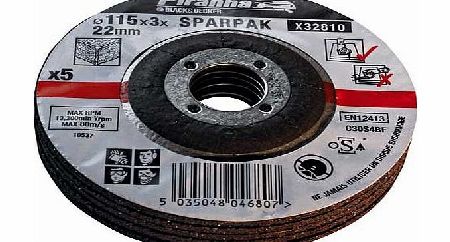 X32810 5 Piece 115mm Cutting Discs Set -