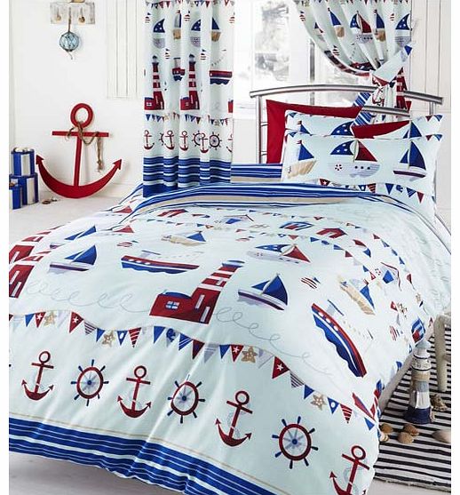 Nautical Double Duvet Cover & Pillowcase Set