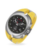 P Zero - Men` Yellow Rubber Strap Chrono Watch