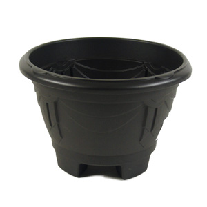 Planter with Feet Black 26cm