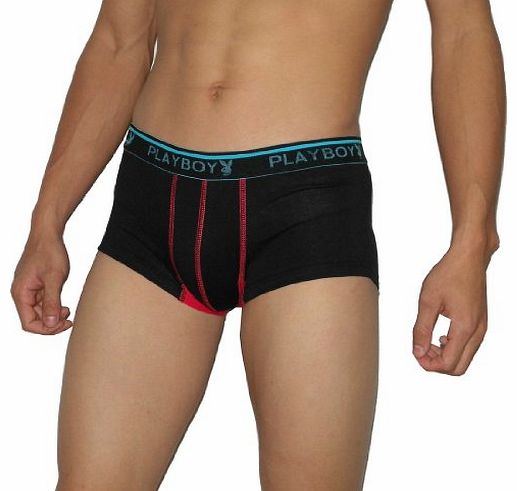 Mens Athletic Boxer Shorts / Trunks / Underwear Briefs XL Black & Blue