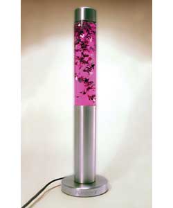 Pink Glitter Lamp