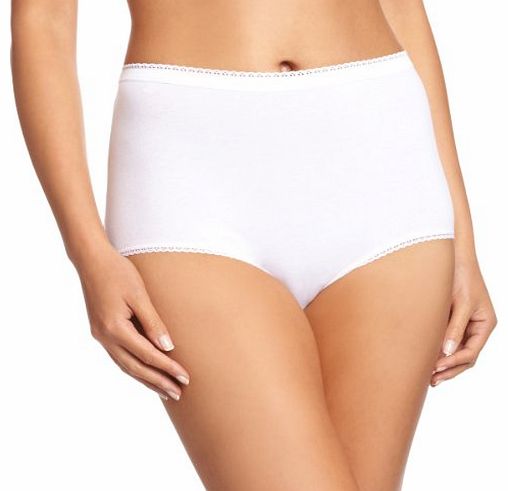 Playtex Cherish Maxi 3 Pack High Rise Womens Briefs White Size 12