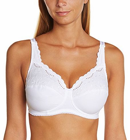 Playtex Womens Plain or unicolor Underwired Bra - White - 38C (Brand size: 100C)