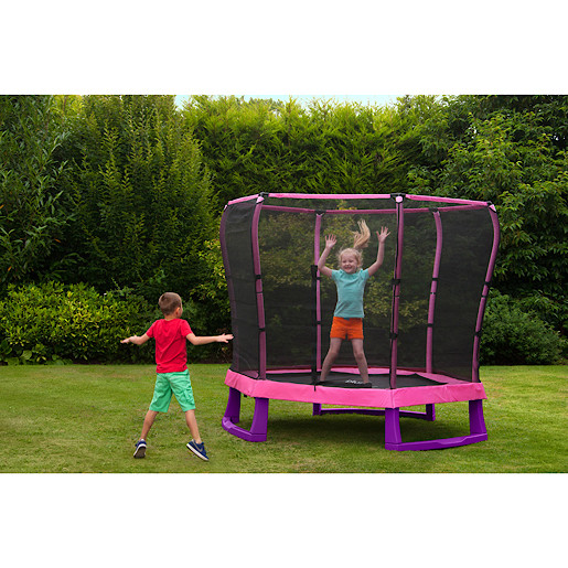 7 Foot Junior Jumper Trampoline - Pink and