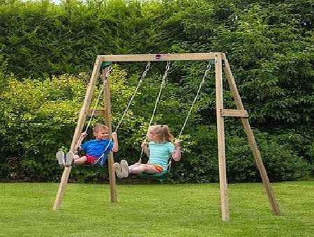 Plum Wooden Double Swing