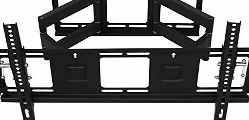 TV Wall Bracket Mount Tilt and swivel for 32 - 65 inch LCD, LED amp; Plasma TV. Doubel Arm Cantilever, Load Capacity up to 80KG, 15 degree Tilt up/down, Max VESA 600x400