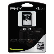 PNY 4GB SDHC card