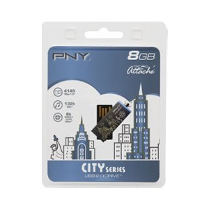 8GB Micro Attache City USB Flash Drive