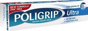 Poligrip, 2041[^]10019069 Ultra Denture Fixative Cream 40g 10019069