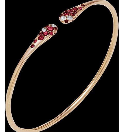 Iside 18ct Rose Gold Ruby Bangle