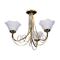 Romsey 3 Arm Brass Effect Pendant 3X60W