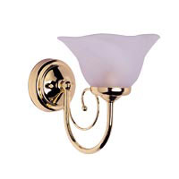 Romsey Brass Effect Wall Light 1X60W
