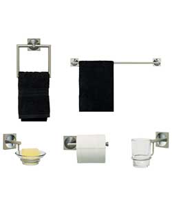 Porto 5 Piece Wall Mounted Accessory Set