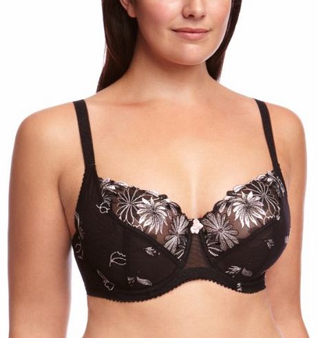 St Tropez Full Cup Womens Bra Black/Pink 38J