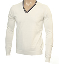 Cream V-Neck Sweater