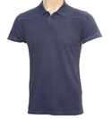 Faded Indigo Polo Shirt