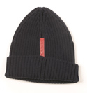 Mens Navy Chunky Ribbed Knitted Hat