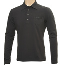 Navy Long Sleeve Polo Shirt