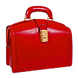 Ladies Polished Italian Leather Briefcase