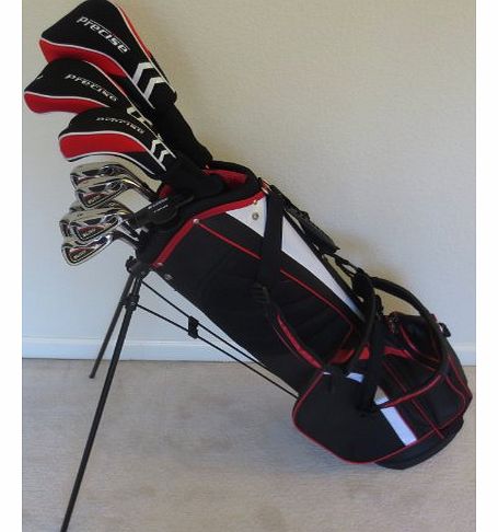 Mens Complete Golf Set Regular Flex Driver, Fairway Wood, Hybrid, Irons, Sand Wedge, Putter & Stand Bag Gents Right Handed