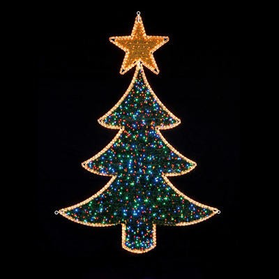 2.1M Flashing LED Christmas Tree Rope Light