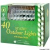 40 Bulbs Static Clear Outdoor Christmas