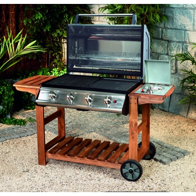 Melbourne Stainless Steel Roaster (4 Burner) with Side Burner