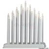 Premeir 17 Bulbs Silver Column Candlebridge 30cm