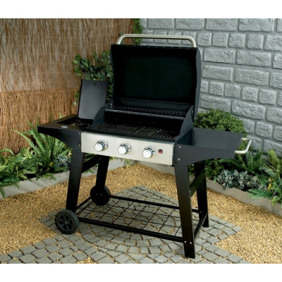 Darwin Flat Bed 3 Burner with Roasting Hood BBQ