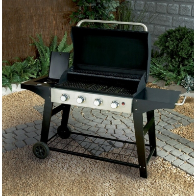 Darwin Flat Bed 4 Burner with Roasting Hood BBQ