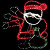 Triple Action Waving Santa Rope Light 90cm