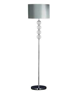 4 Glass Balls Silk Floor Lamp