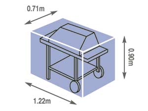 premium Trolley BBQ Cover