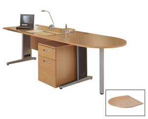 Prestige D end desk extension