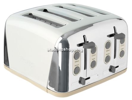 Deco 4 Slice Toaster in Almond