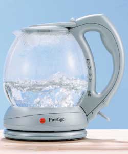 Glass Kettle Silver